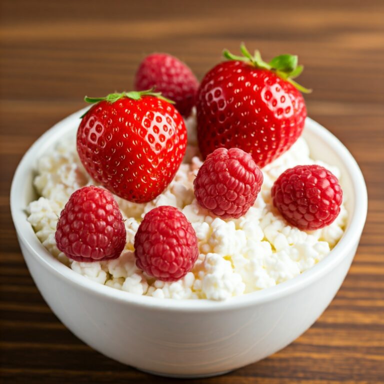 cottage cheese with fresh fruits
