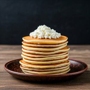 Pancakes made with cottage cheese
