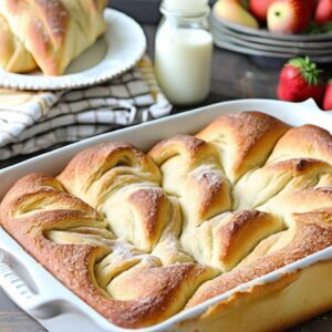 Crescent Roll Casserole with Cinnamon and Sugar