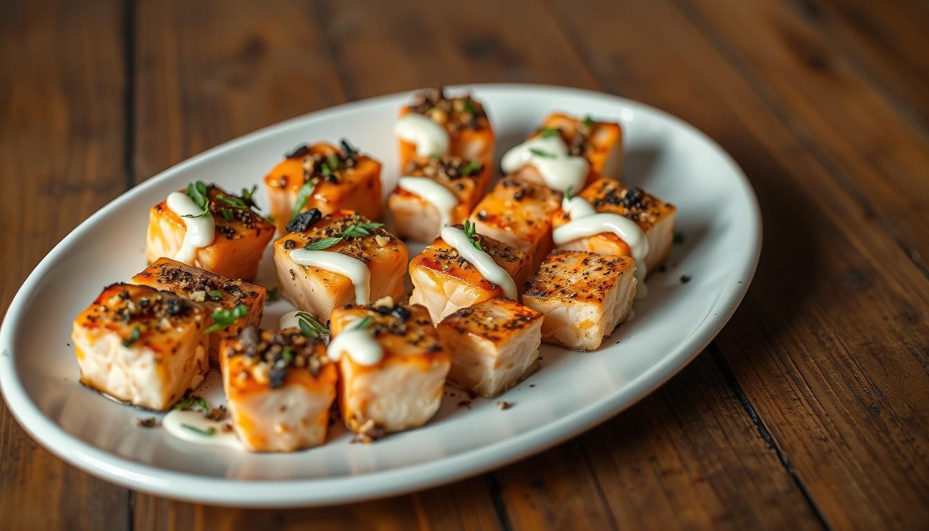 delicious salmon bites