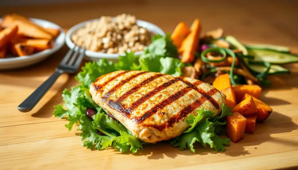 healtthy chicken lunch