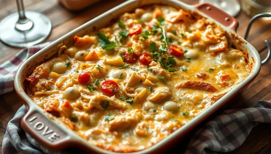 shredded chicken casserole recipe